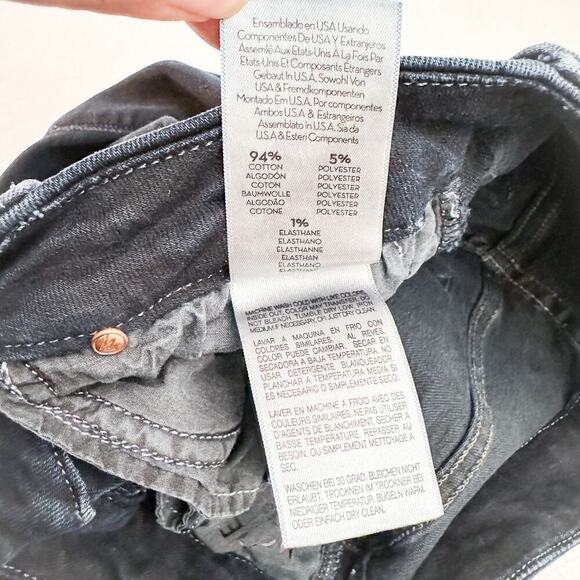 Mother High Waisted Looker Ankle Fray Last Call Denim Jeans Dk Wash Size 26 - Picture 6 of 10